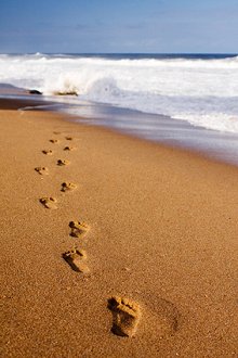 Prices. Library Image: Footsteps in Sand